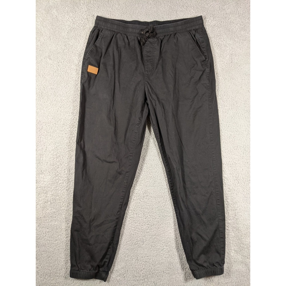 Jmierr Jogger Pants Mens 2XL Black Cotton Stretch Tapered Leg Casual Athleisure
